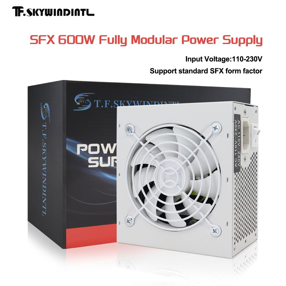 Pc Gaming Watt - T.F.SKYWINDINTL SFX 600W Fuente de alimentación