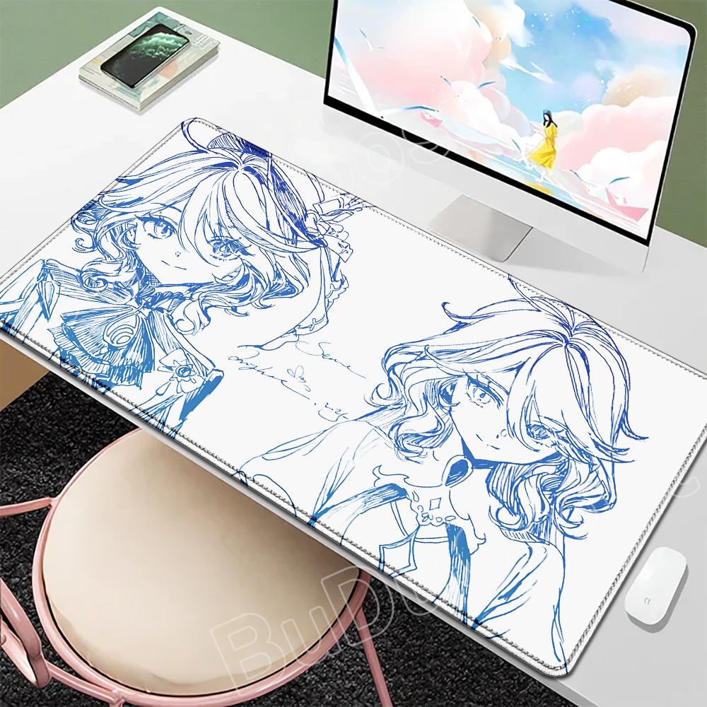 Pc Gaming Drawing - Alfombrilla de ratón Genshin Impact Furina