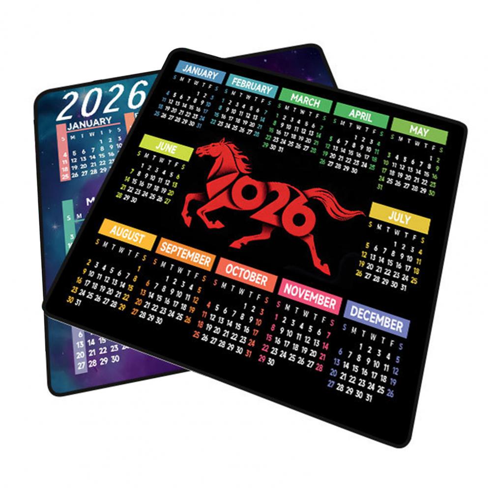 Pc Gaming Desk - Alfombrilla de ratón con calendario 2026,