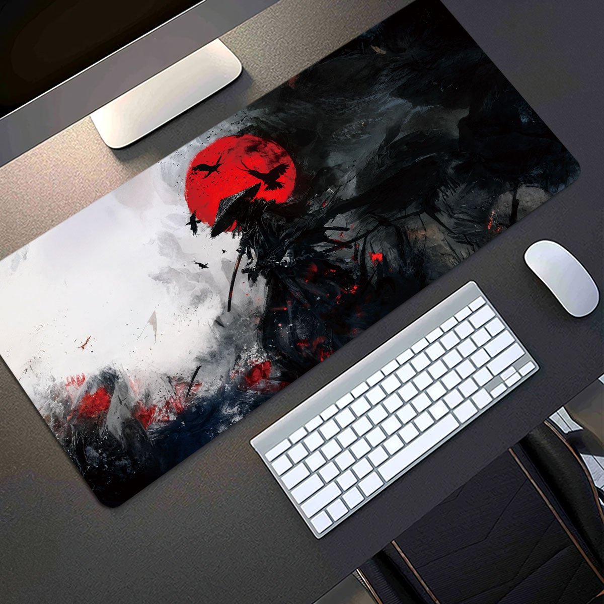 Pc Gaming Drawing - Samurai Drawing Sword Patterns - Almohadillas