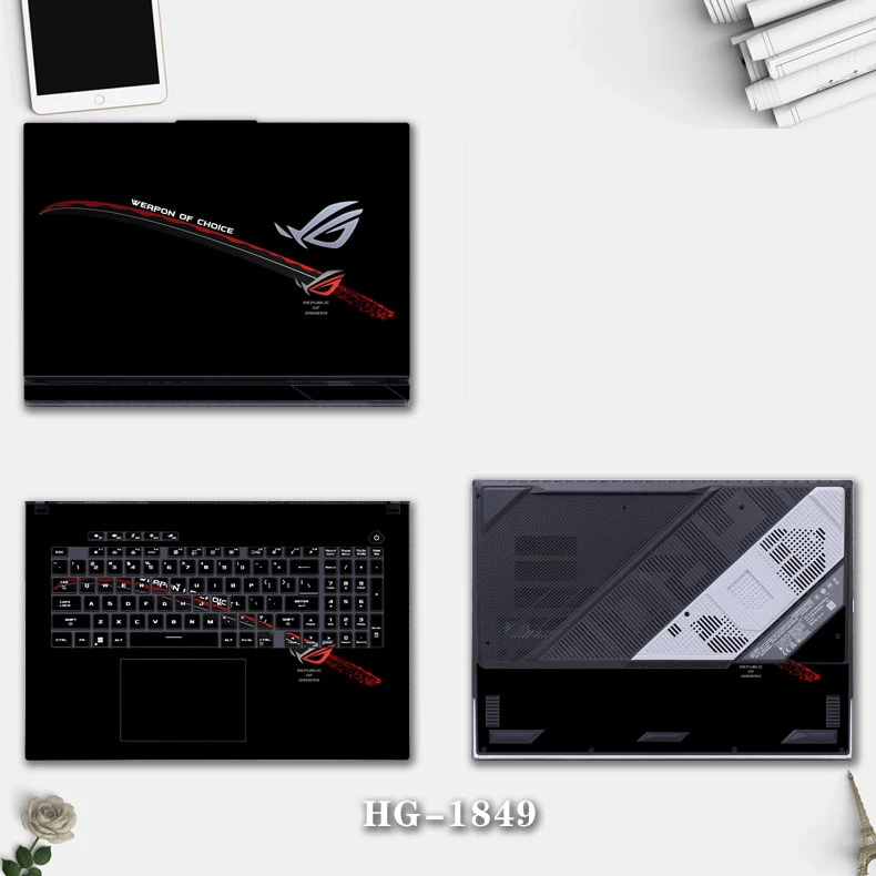 Pegatinas pintadas para ordena - Pc Gaming Rog reseña y precio