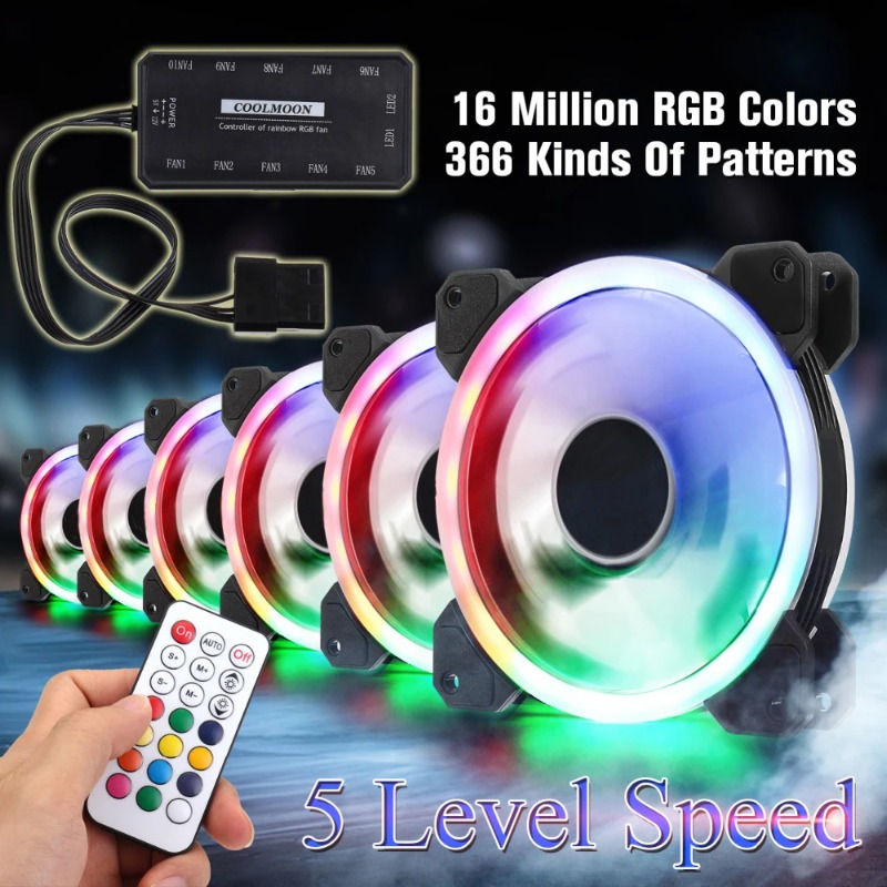 Ventilador de PC RGB Silencios - Pc Gaming Desk reseña y precio