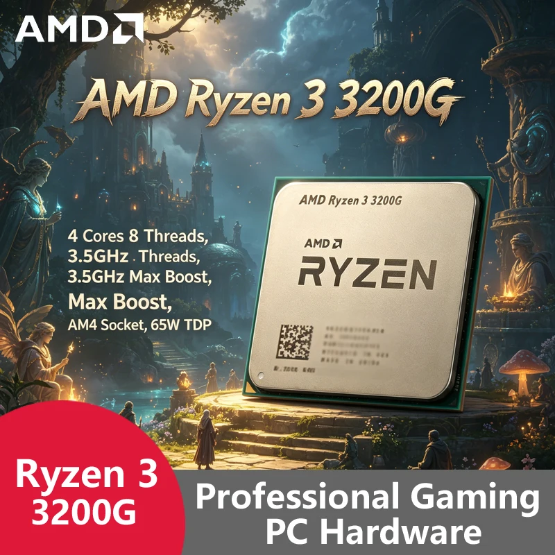 Procesador AMD Ryzen 3 3200G A - Pc Gaming Entry reseña y precio