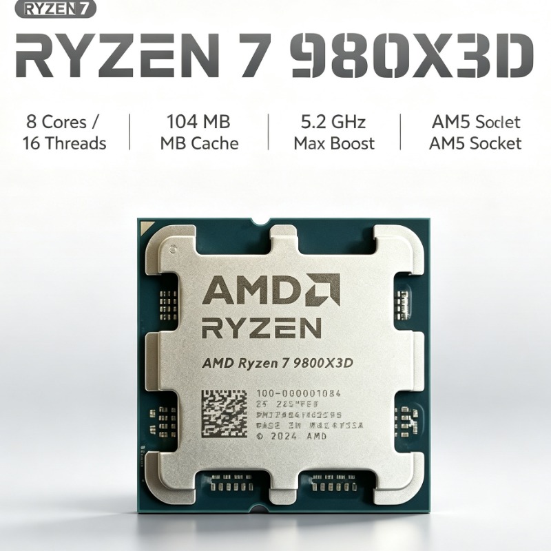 Procesador AMD Ryzen 7 9800X3D - Pc Gaming Ryzen reseña y precio