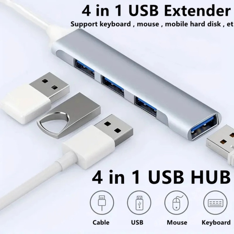 Hub USB 3,0 4 en 1 de alta vel - Usb Hub Gaming reseña y precio