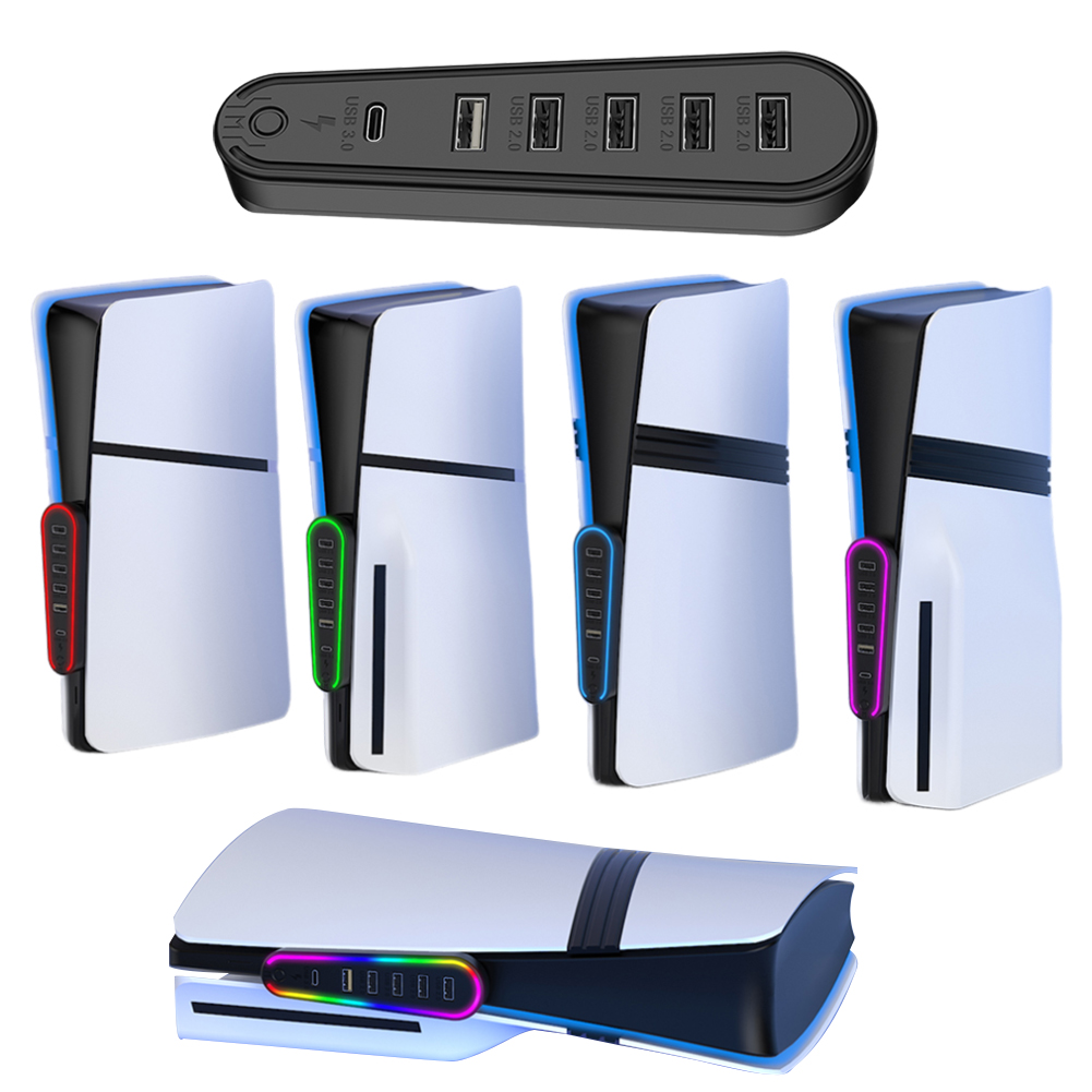 Hub USB de 6 Puertos con Luz R - Usb Hub Gaming reseña y precio