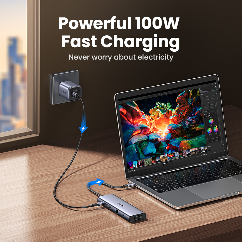 UGREEN USB HUB tipo C a 4K HDM - Usb Hub Gaming reseña y precio